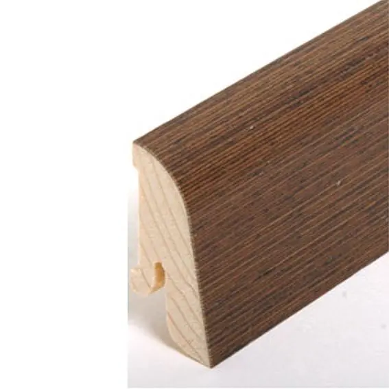 Plinthe "Bremen" placage en bois 19 x 38 x 2500 mm wengé Plinthe moderne PROVISTON Must-Have