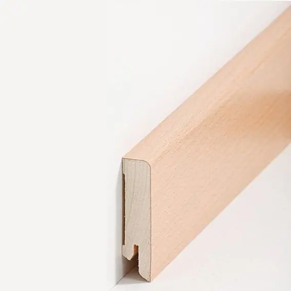 Produit De Marque Plinthe "Lübeck" Bois plaqué 16 x 60 x 2500 mm Hêtre Moderne PROVISTON