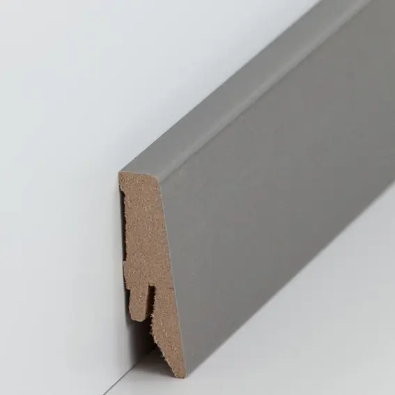 Plinthe "Coburg" MDF 18 x 58 x 2500 mm Gris anthracite Moderne PROVISTON Meilleur Choix
