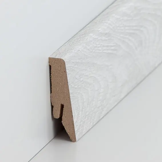 Remise Plinthe "Coburg" MDF 18 x 58 x 2500 mm Chêne Euphrate Moderne PROVISTON