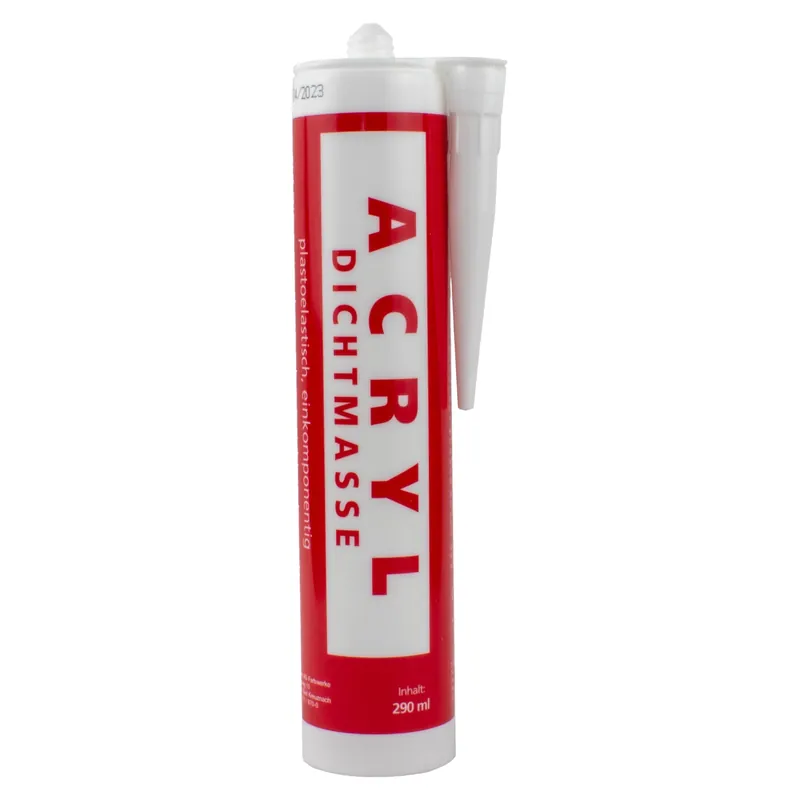 Mastic acrylique pour jointoyer les fentes et les fissures Cartouche de 290 ml de mastic pour joints Paiement Sécurisé