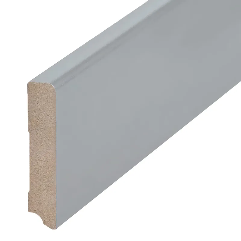 Promotion Saisonnière Plinthe populaire Finition revêtu MDF - Couleur inox (19 x 96 x 2500 mm) 720.096.33 PROVISTON