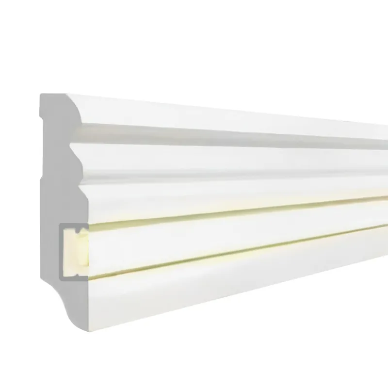 Plinthes LED design Noyau en MDF, revêtus blanc (19 x 58 x 2500 mm) 719.058L PROVISTON Jusqu'à Épuisement Des Stocks