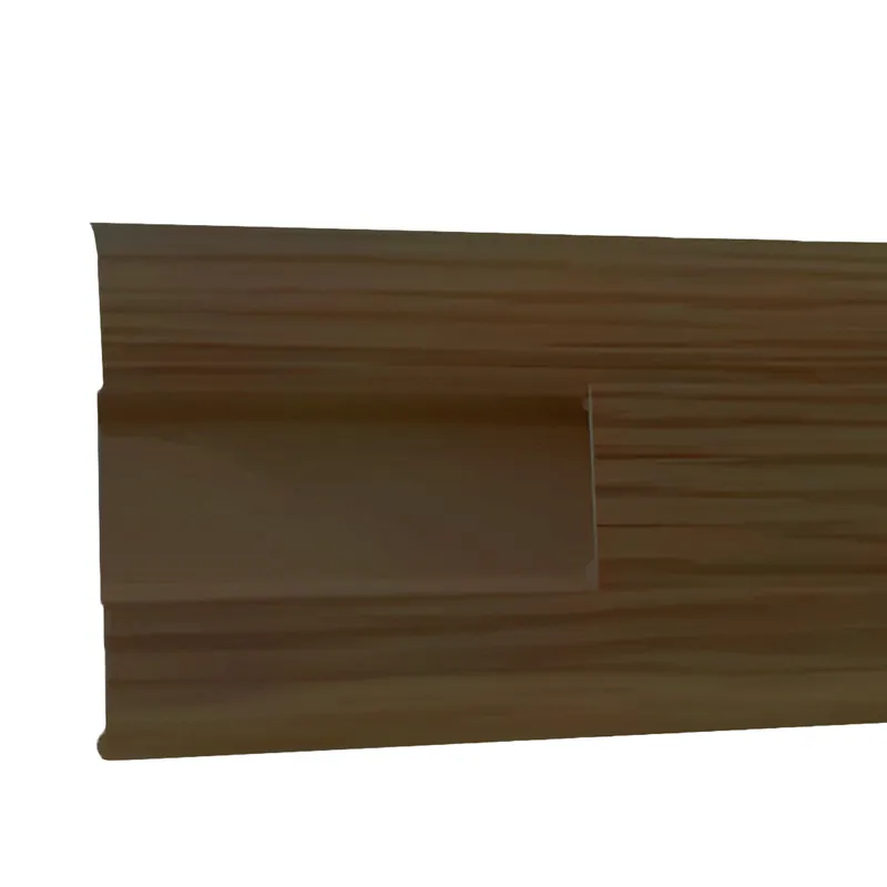 Expédié Aujourd'hui Plinthes en PVC avec passage de câbles en wengé (18 x 55 x 2500 mm)