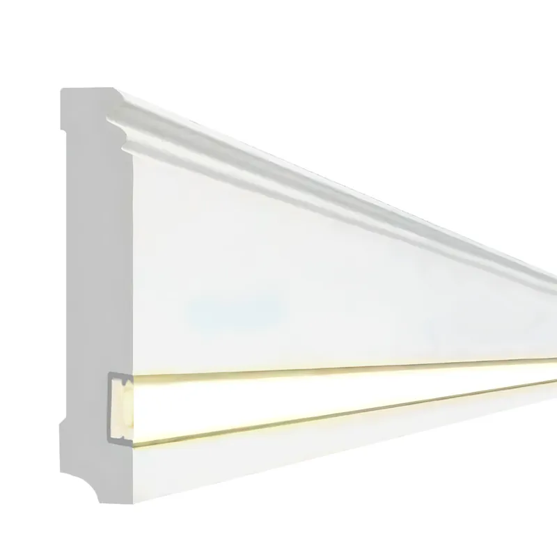 Plinthe LED de qualité Noyau en MDF, revêtu blanc (19 x 145 x 2500 mm) 719.145L PROVISTON Dernière Chance