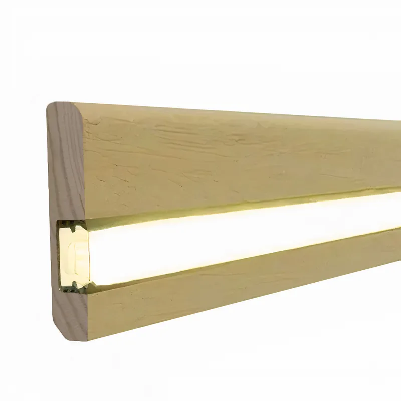 Acheter Direct Plinthes contemporaines en bois massif brut marron clair 13 x 58 x 2400 mm 15.13.58.01L PROVISTON