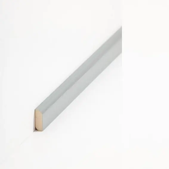 Bon Plan Surplinthe "Graz" 822.43 bois massif 8 x 22 x 2000 mm gris foncé Plinthe PROVISTON