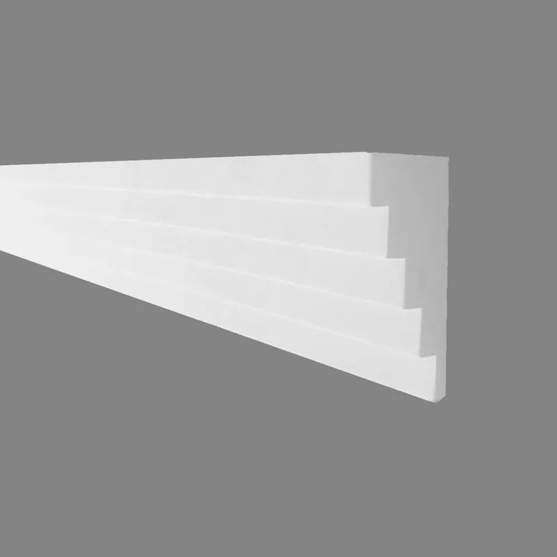 PROVISTON Cornice en plâtre Munich Moulures décoratives en plâtre 50 x 100 x 1030 mm Moulures en plâtre staff Super Prix