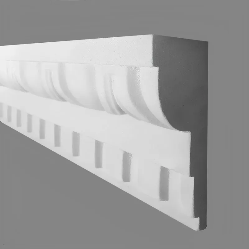 Authentique PROVISTON Cornice en plâtre Halle Moulures décoratives en plâtre 75 x 175 x 1070 mm Moulures en plâtre staff