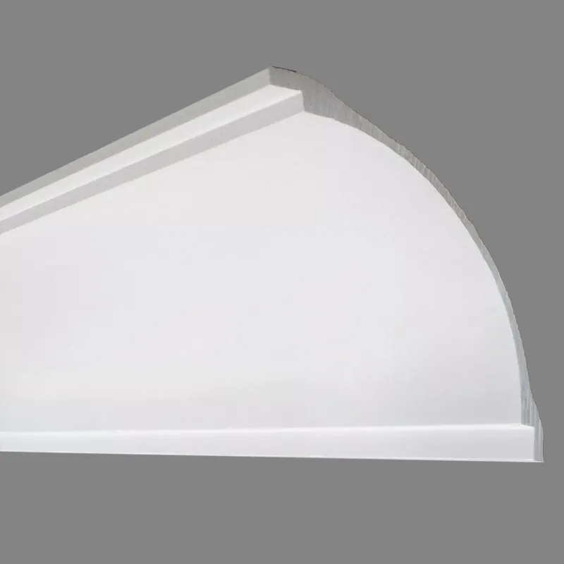 Expédition Rapide PROVISTON Cornice en plâtre Siegen Moulures décoratives en plâtre 150 x 150 x 1200 mm Moulures en plâtre staff