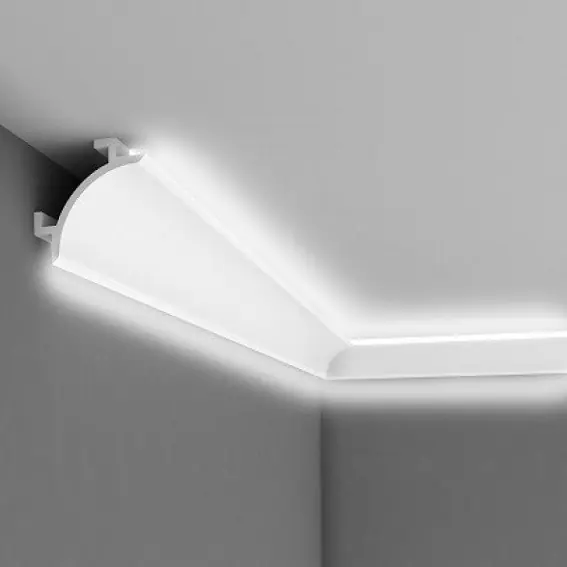 Angle intérieur de moulure LED QL001 en polyuréthane Prix Promo