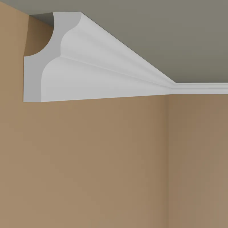 Nouvel Arrivage Moulure de plafond design NMC NOMASTYL E 17 x 25 mm polystyrène léger blanc