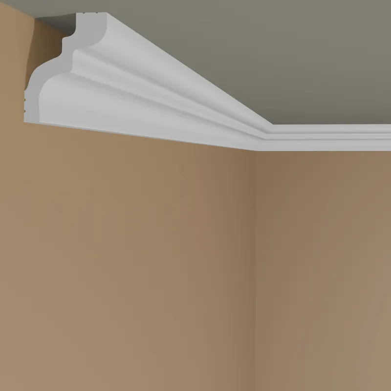 Moulure de plafond moderne NMC WALLSTYL WT9 40 x 50 mm polystyrène résistant à l‘impact blanc Marque