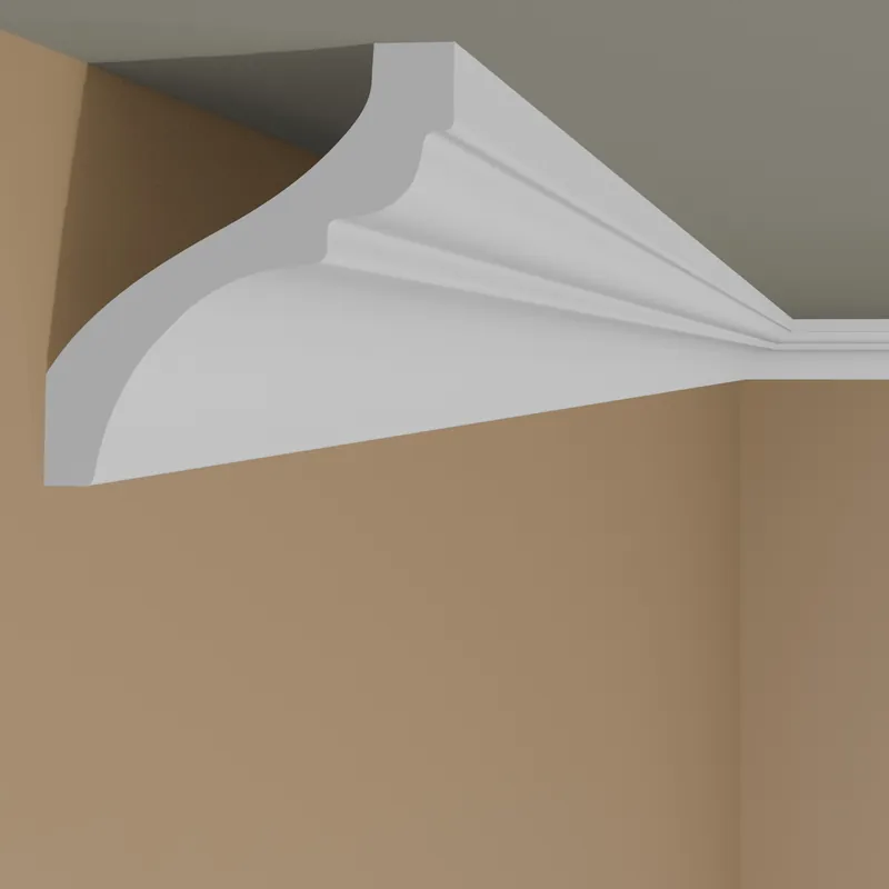 Top Vente Moulure de plafond noble 49 x 49 mm polystyrène