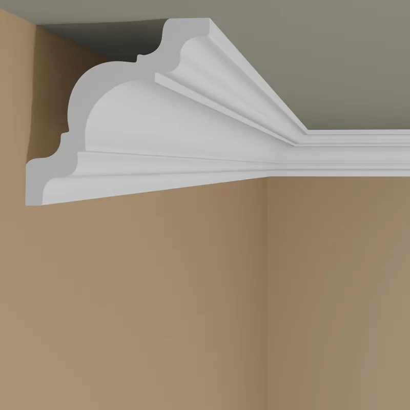 Quantité Limitée Moulure de plafond élégante 46 x 46 mm polystyrène