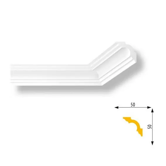 Prix Bas Angle intérieur de moulure plafond Marbet E-14 en polystyrène