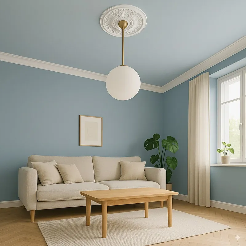Dernier Modèle PROVISTON Rosace en plâtre Leeds Moulures décoratives en plâtre Ø27,5 cm