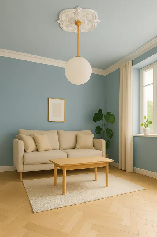 PROVISTON Rosace en plâtre Kingston Moulures décoratives en plâtre Ø36,6 cm Offre Spéciale