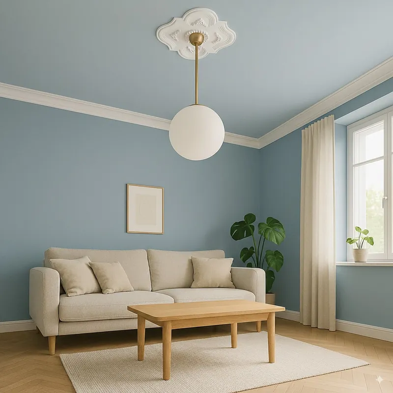 Dernier Modèle PROVISTON Rosace en plâtre Oxford Moulures décoratives en plâtre 54,5 x 46 cm Rosace en staff