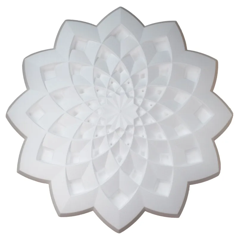 Rosace d‘époque Marbet R-33 Ø 63.1 cm polystyrène léger blanc Meilleur Choix