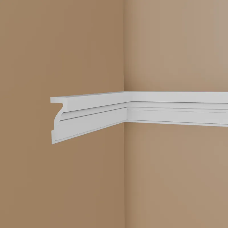 Usine Directe Cimaise murale nouvelle NMC WALLSTYL WL4 40 x 100 mm polystyrène résistant à l‘impact blanc
