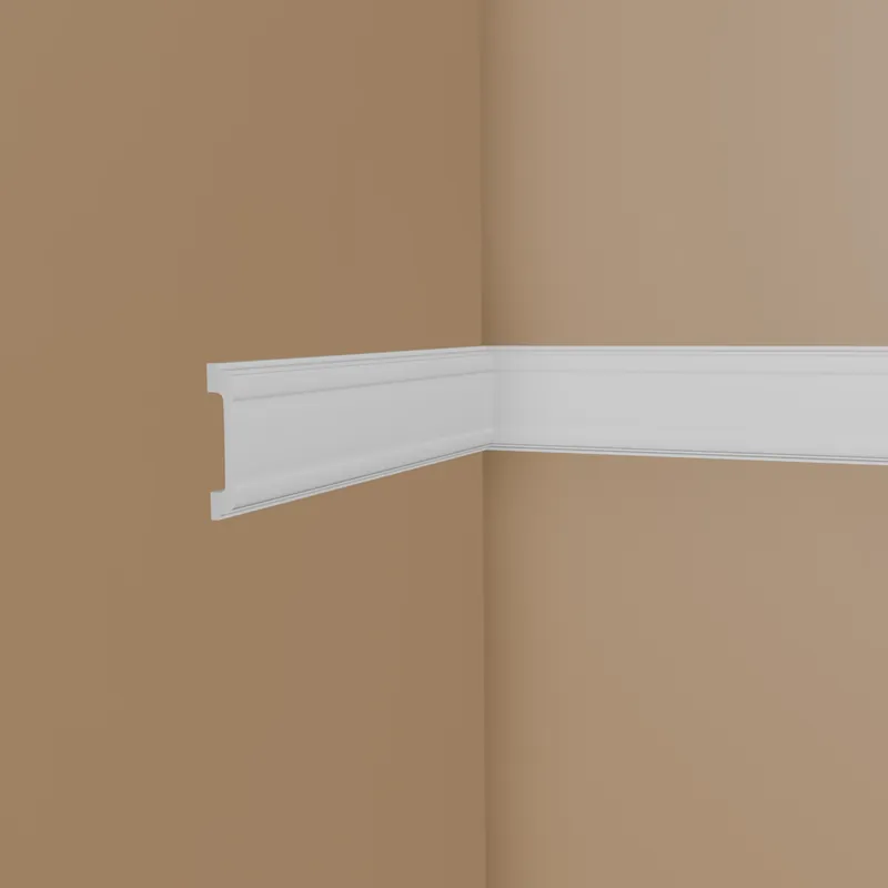 Cimaise murale classique NMC WALLSTYL WL5 15 x 85 mm polystyrène résistant à l‘impact blanc Petit Prix