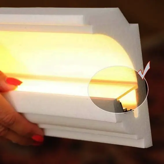 Quantité Limitée Cache pour moulures lumineuses LL1 à LL9 Cache acrylique pour éclairage indirect transparent