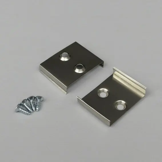 Meilleur Choix Topmet Clips de fixation pour profilés LED en aluminium Type "W" 2 pcs Acier inoxydable