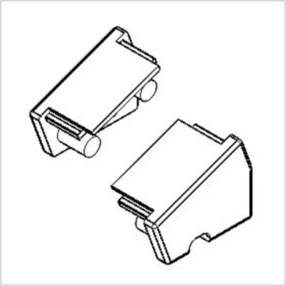 Acheter En Ligne Topmet Embouts pour profilé LED en aluminium "Riva" Plastique Profilé LED Eclairage LED