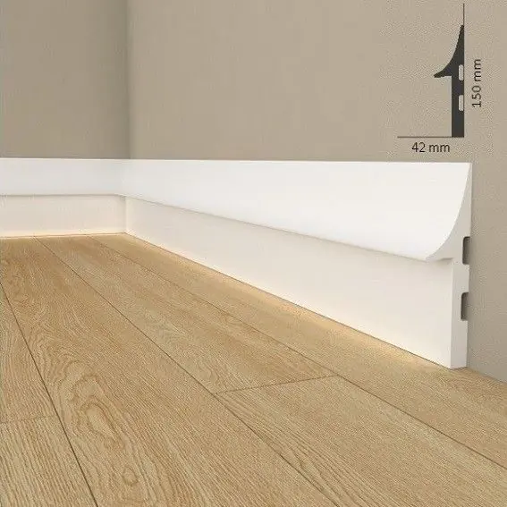 Angle extérieur de la rampe d‘éclairage QL008 Polyuréthane Bon Plan