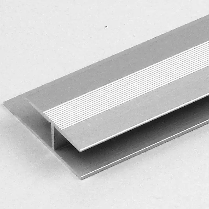 Barre de seuil sol stratifié de 8,3 mm aluminium anodisé Strié Promotion Saisonnière