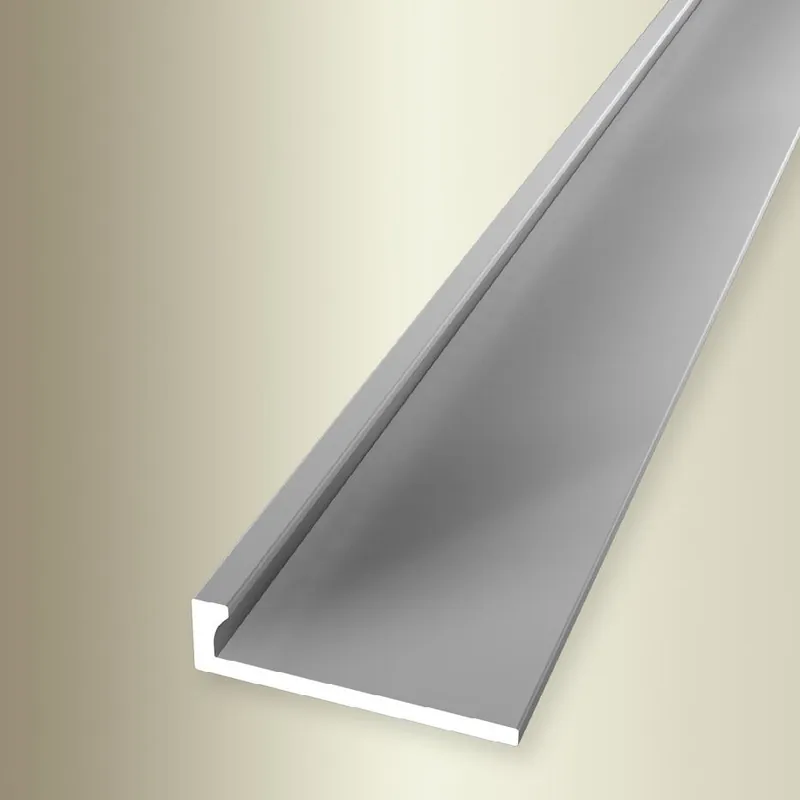 Profilé de finition Largeur 21 mm H 2 mm Longueur 2500 mm Aluminium Barre d‘arrêt Nouvel Arrivage