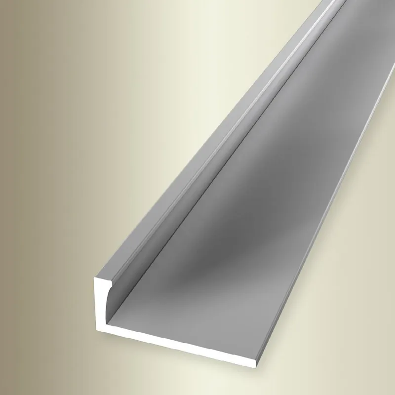 Profilé de finition Largeur 22.5 mm Hauteur 6 mm Longueur 2500 mm Aluminium Barre d‘arrêt Marque