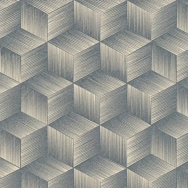 Offre Du Jour A.S. Creation Natural Living 385063 Papier Peint Intissé Effet 3D 10.05 x 0.53 m Bleu