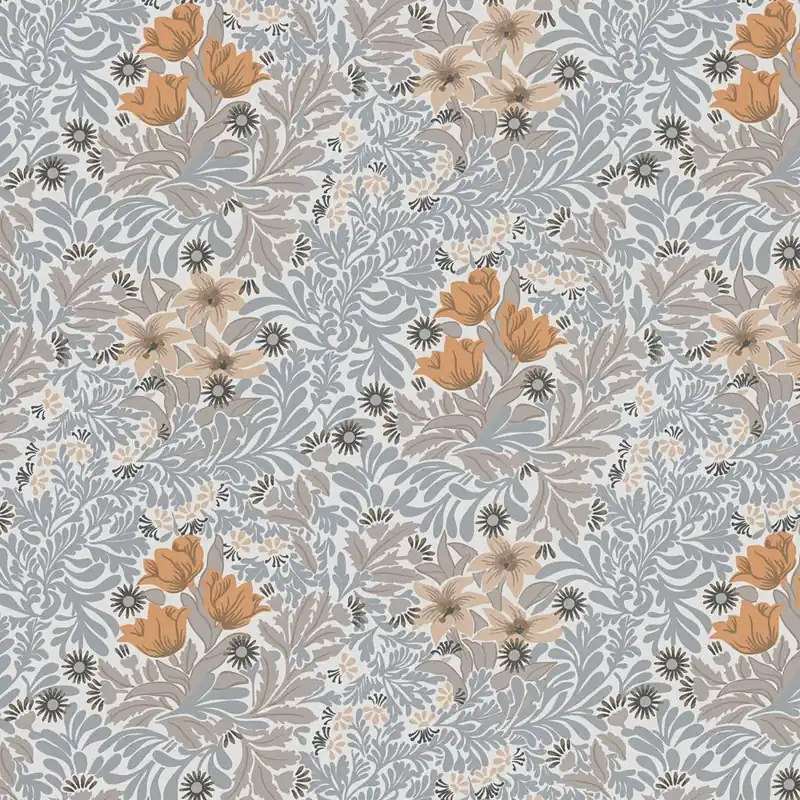 A.S. Creation Art of Eden 390574 Papier Peint Intissé Floraux 10.05 x 0.53 m Gris Commander Maintenant