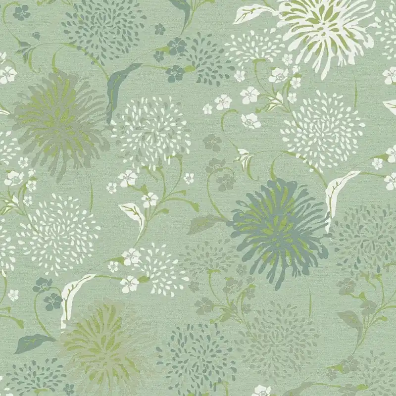 A.S. Creation House of Turnowsky 389004 Papier Peint Intissé Floraux 10.05 x 0.53 m Vert Offre Limitée