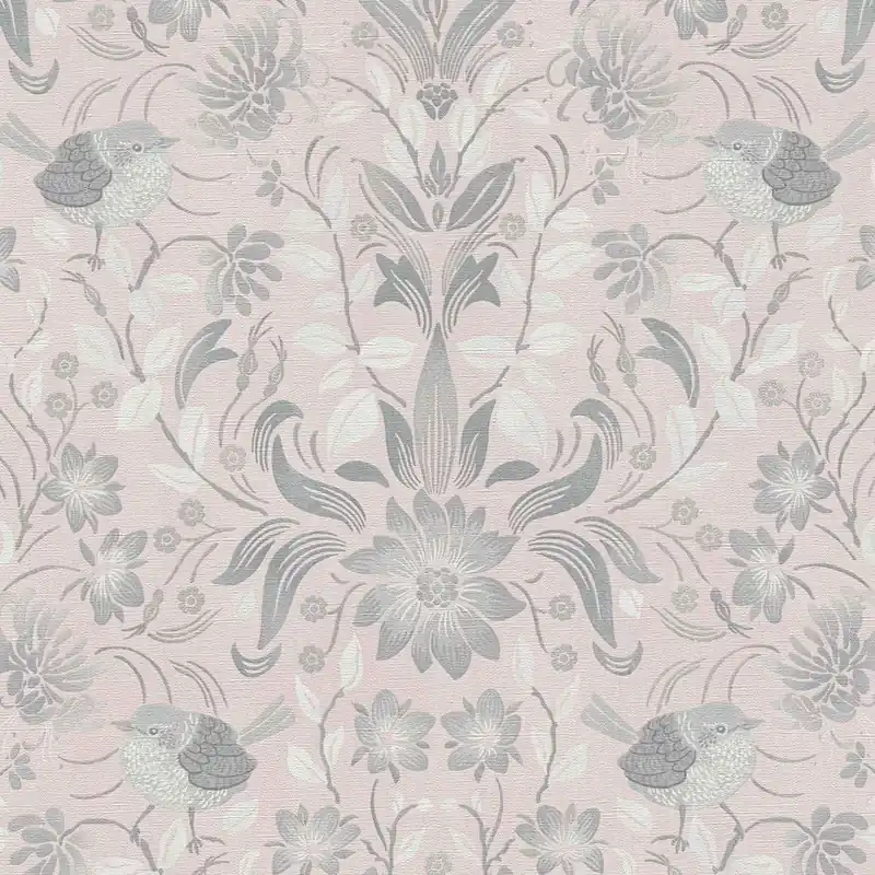 Acheter En Ligne A.S. Creation Maison Charme 390752 Papier Peint Intissé Floraux 10.05 x 0.53 m Rose