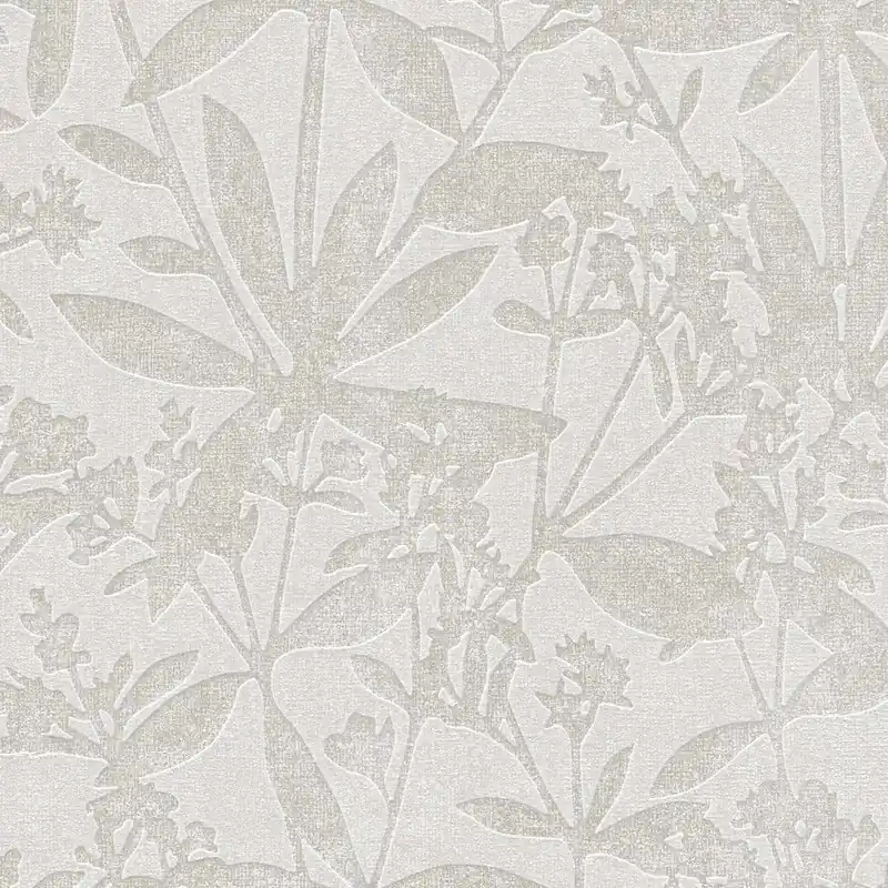 A.S. Creation Terra 389243 Papier Peint Intissé Floraux 10.05 x 0.53 m Gris Satisfait Ou Remboursé
