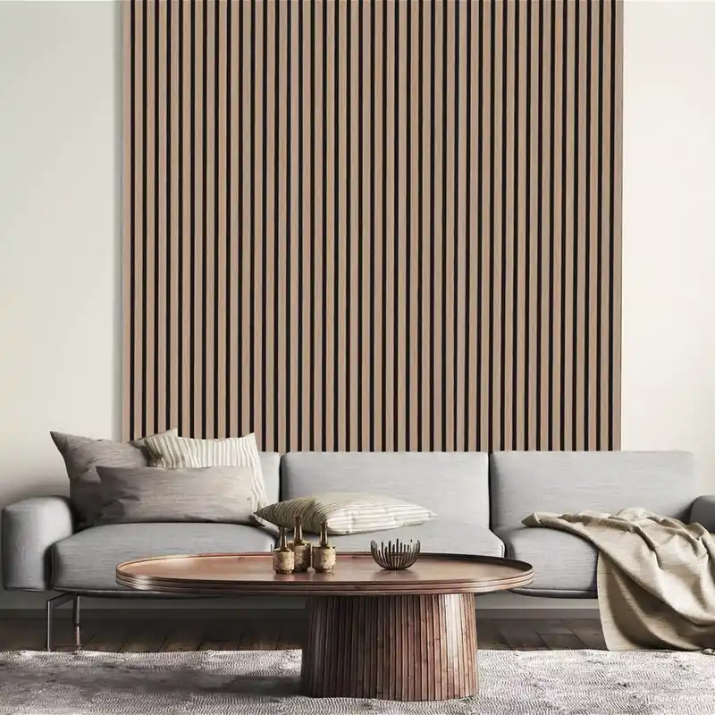 Populaire Neuhofer Panneaux acoustiques MDF Chêne nature 3D Panneaux muraux Isolation acoustique