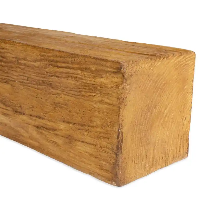 Elite Decor Fausses poutres ED106 PU 120 x 120mm Chêne clair Fausse poutre imitation bois Meilleur Prix