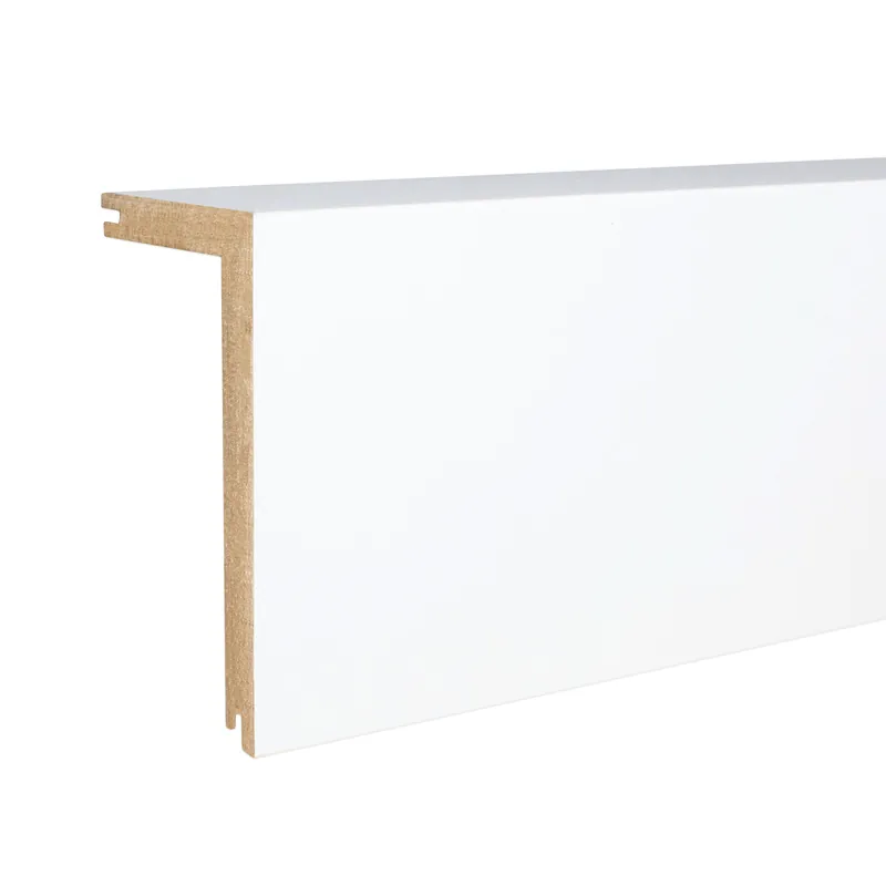 Petit Prix PROVISTON Plinthe cache tuyaux 91 x 41mm revêtu blanc goulotte
