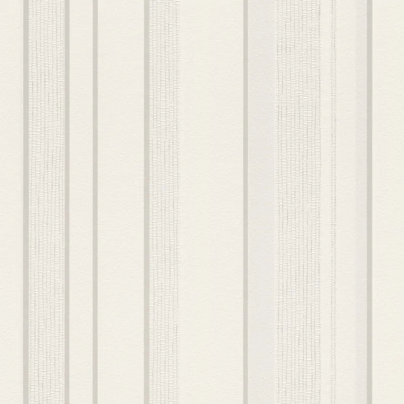 Jusqu'à Épuisement Des Stocks Rasch Selection 755305 Papier peint intissé Rayures 10.05 x 0.53 m Beige Crème