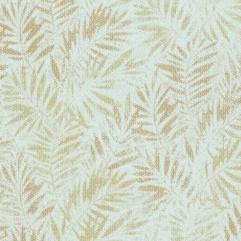 A.S. Creation Travel Styles 391204 Papier peint intissé Arbres et feuilles 10.05 x 0.53 m Turquoise Offre Spéciale