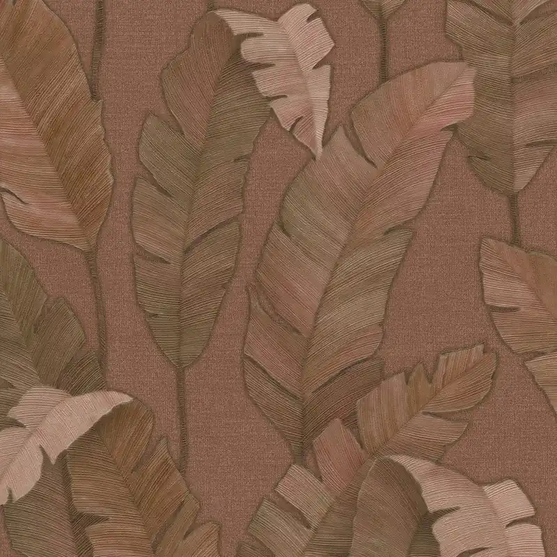 A.S. Creation Travel Styles 392181 Papier peint intissé Arbres et feuilles 10.05 x 0.53 m Rouge Brun Seulement Aujourd'hui