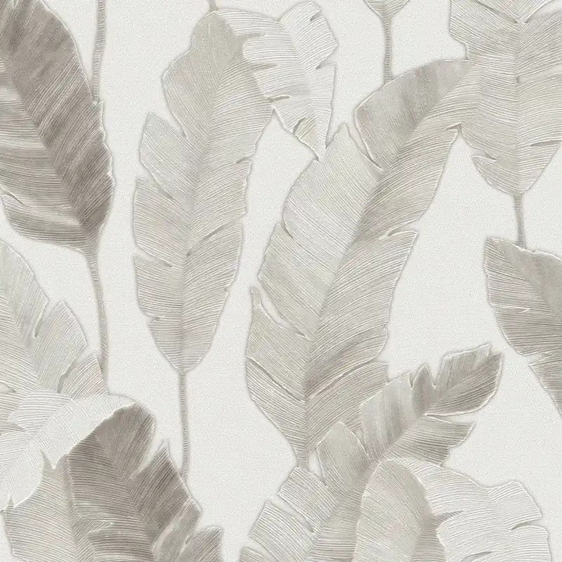 A.S. Creation Travel Styles 392185 Papier peint intissé Arbres et feuilles 10.05 x 0.53 m Blanc Commande En Gros