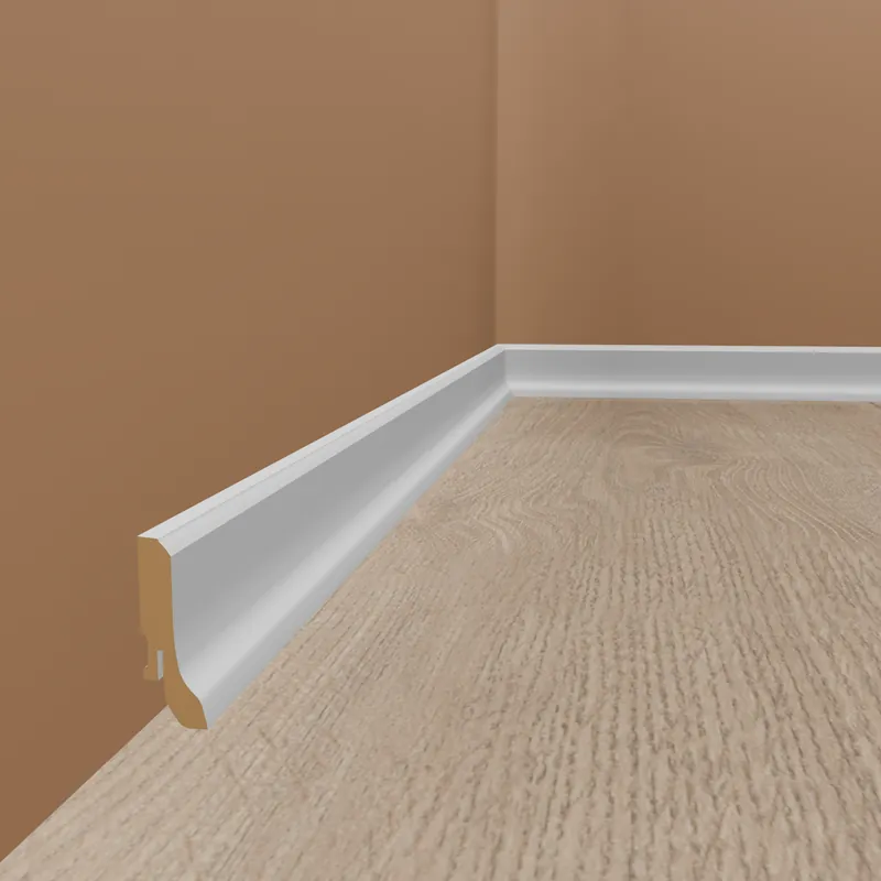 Remise PROVISTON Plinthe Arrondi 20 x 60 x 2500 mm MDF revêtu Blanc Moderne