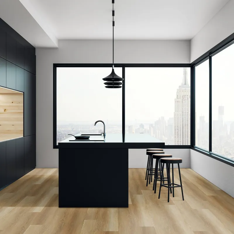 Check comfort Sol vinyle PVC 2512 Gavarres 1522 x 225 x 5 mm Vinyle clipsable Parquet Chêne Pas Cher