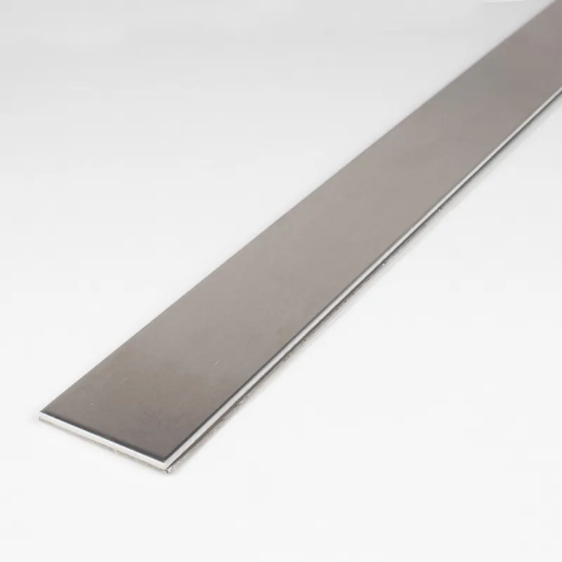 Auer Profilé de transition H 5 - 8 mm L 50 mm Seuil composite Acier inoxydable Aluminium collé Remise