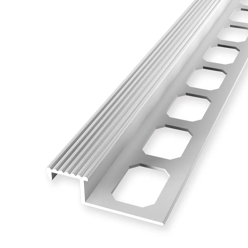 Réduction Nez de marche de carrelage 9 x 20 x 2500 mm Épaisseur 9 mm en alu estampé Küberit