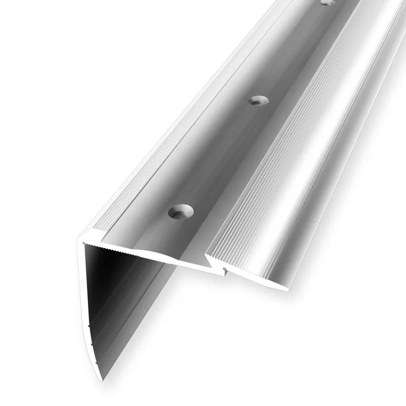 Nez de marche 49.7 x 54 x 2500 mm Aluminium Cornière Argent Küberit Usine Directe